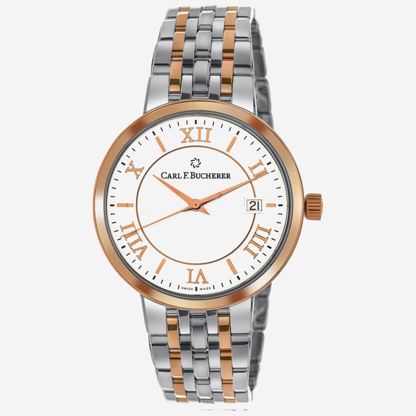 Carl F. Bucherer Adamavi AutoDate 18K Rose & Stainless Steel Gold Automatic Men's Watch 00.10314.07.15.21 - THE SOLIST