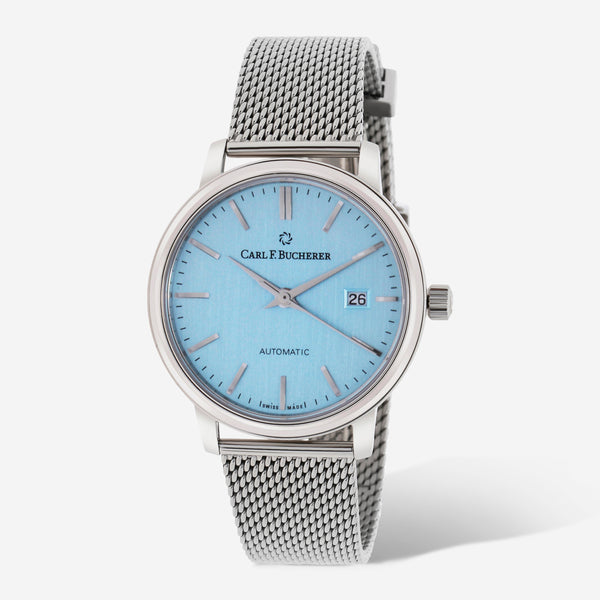 Carl F. Bucherer Adamavi Date Blue Dial Stainless Steel Women's Automatic Watch 00.10320.08.53.21 - THE SOLIST
