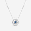 Crivelli Ricami Luci 18K White Gold Diamond & Sapphire Pendant Necklace 000-3858NS - THE SOLIST