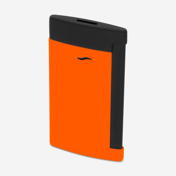 S.T. Dupont Slim 7 Fluo Neon Orange Matte Black Metal Lighter 027769