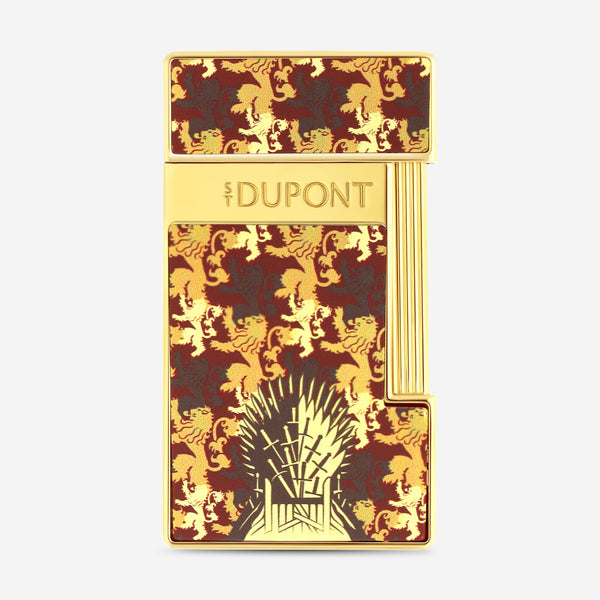 S.T. Dupont Slimmy Noble Houses Lannister Burgundy Zamak Brass Lighter 028111