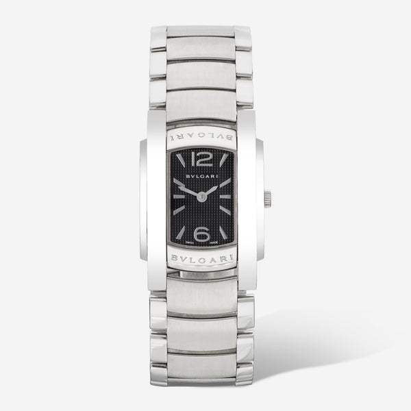 Bvlgari Assioma D Black Dial Stainless Steel Ladies Watch