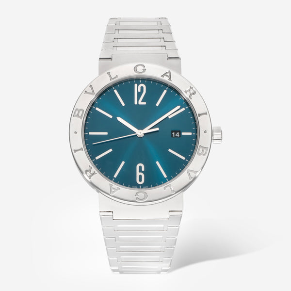 Bvlgari Bvlgari Stainless Steel 41mm Men's Blue Dial Automatic Men's Watch