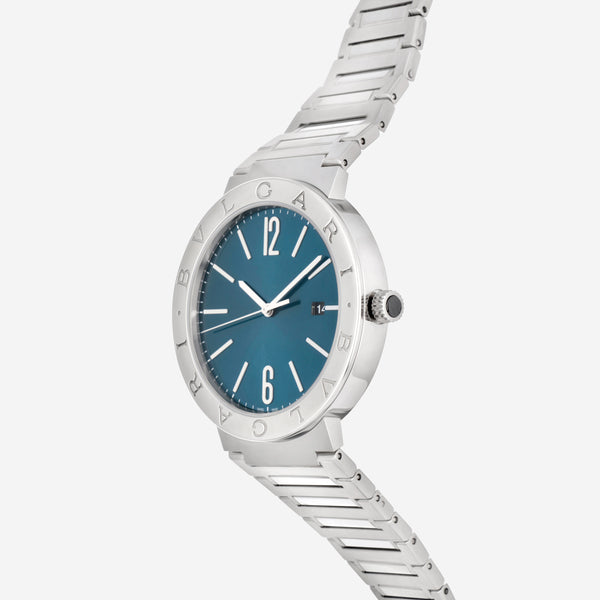Bvlgari Bvlgari Stainless Steel 41mm Men's Blue Dial Automatic Men's Watch