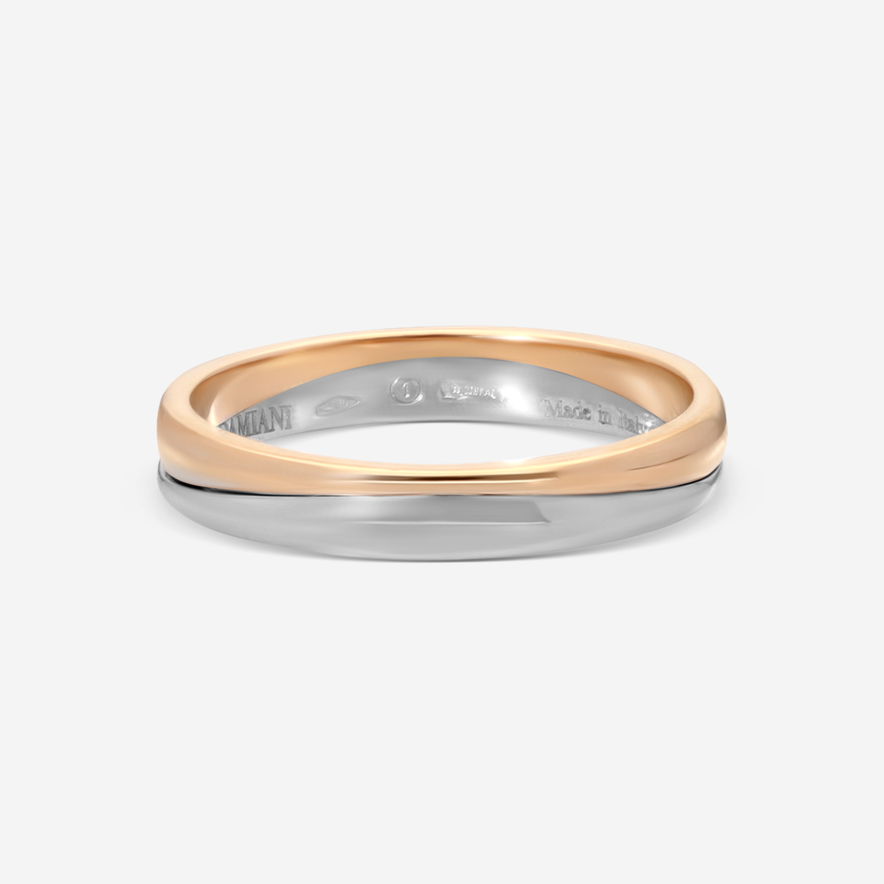 Damiani 18K Rose Gold and 18K White Gold, Diamond Band Ring Sz. 7 20048877 - THE SOLIST