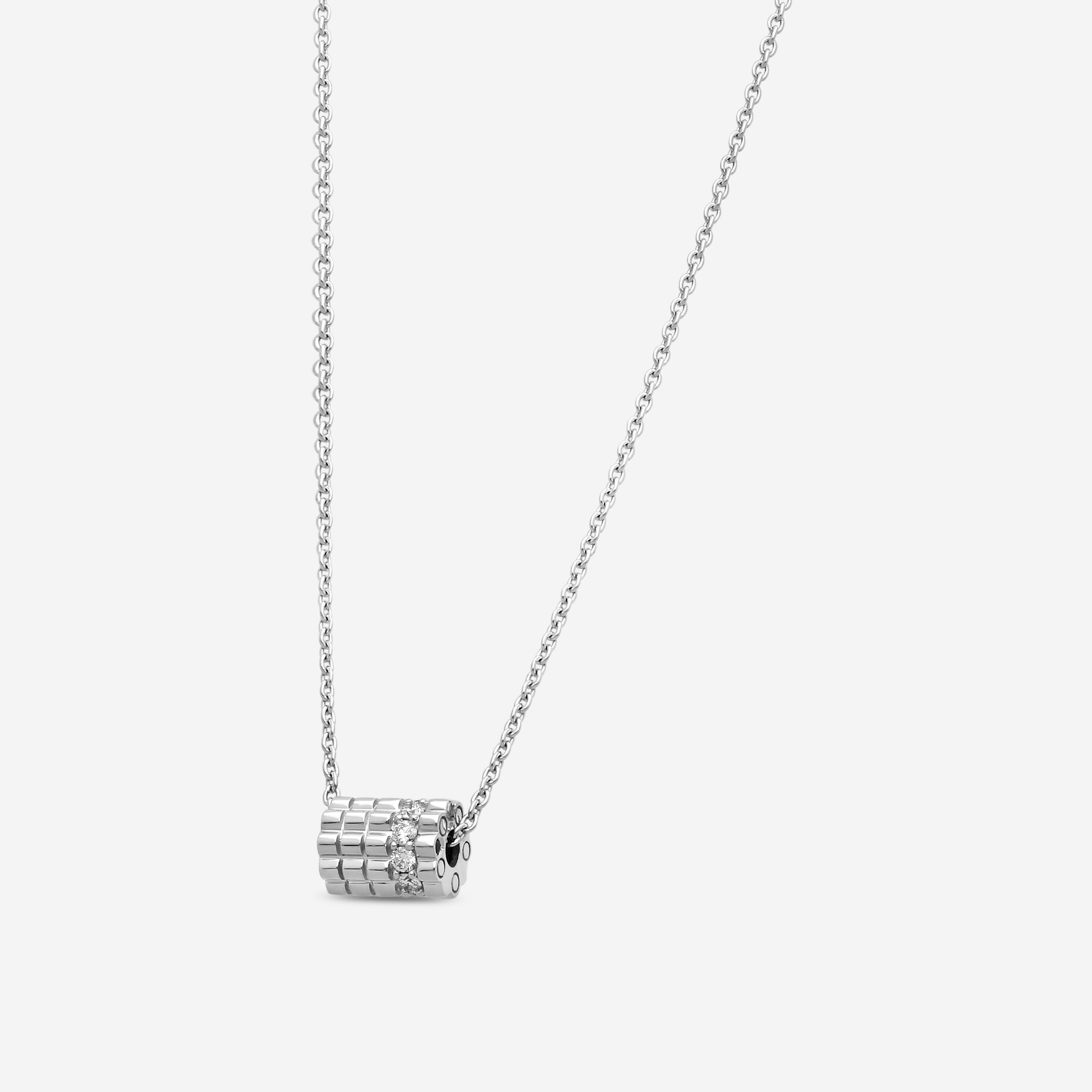 Roberto Coin Tiny Treasures 18K White Gold Diamond Pendant Necklace 111489AWCHX0 - THE SOLIST