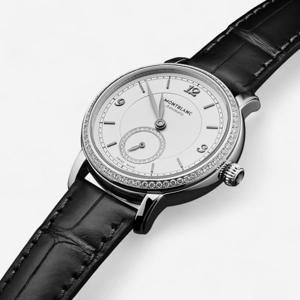 Montblanc Star Legacy Small Second Stainless Steel Diamond Automatic Ladies Watch 118534