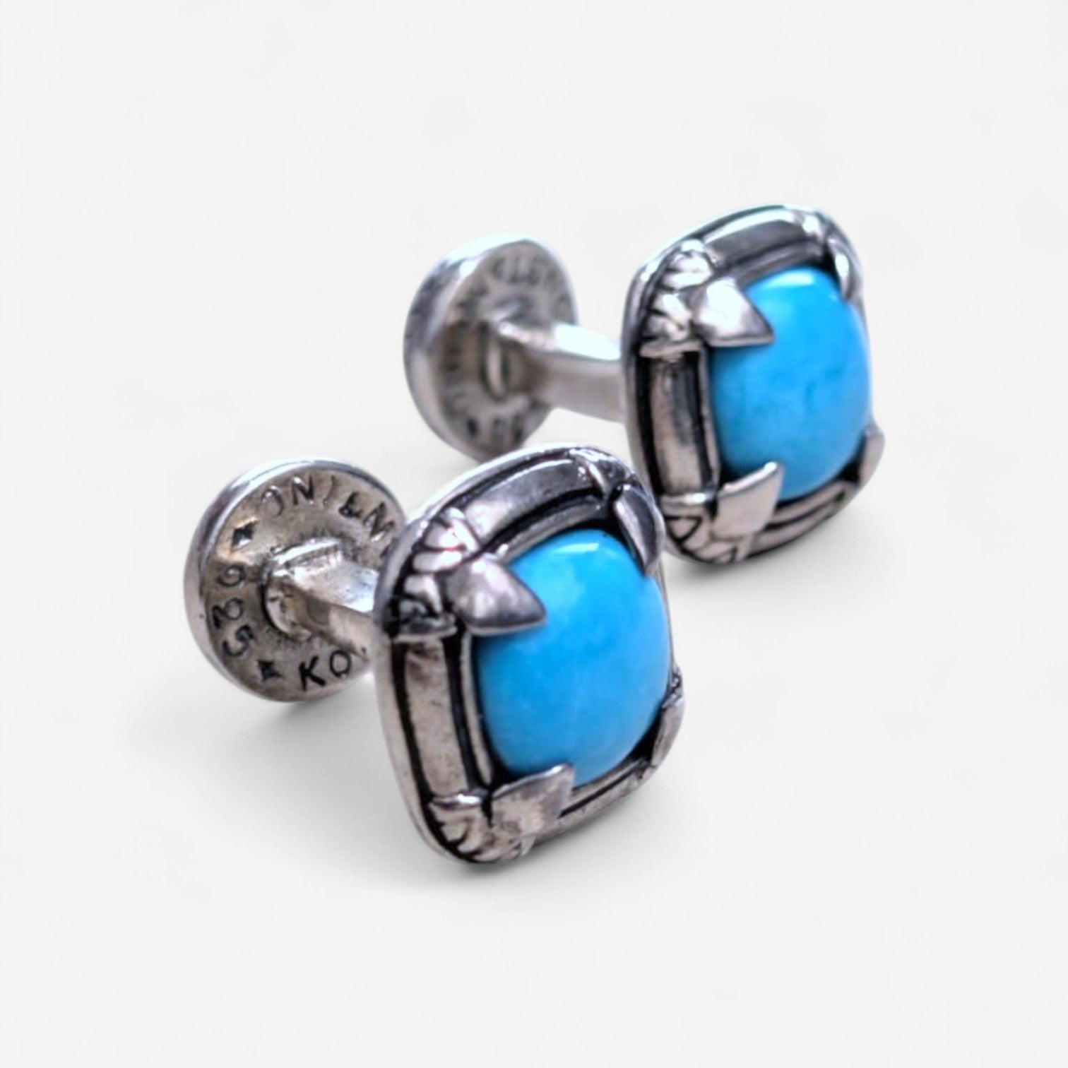 Konstantino Sterling Silver Turquoise Cufflinks MAKJ91-131-137 - THE SOLIST
