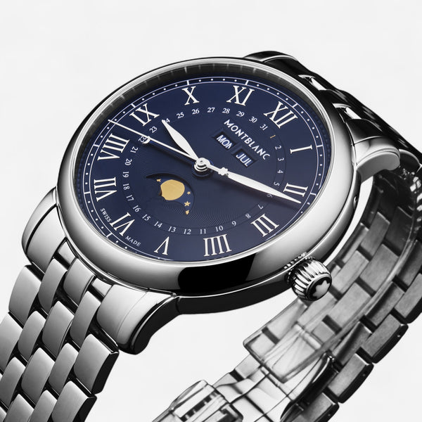 Montblanc Star Legacy Full Calendar Stainless Steel Automatic Men's Watch 130968