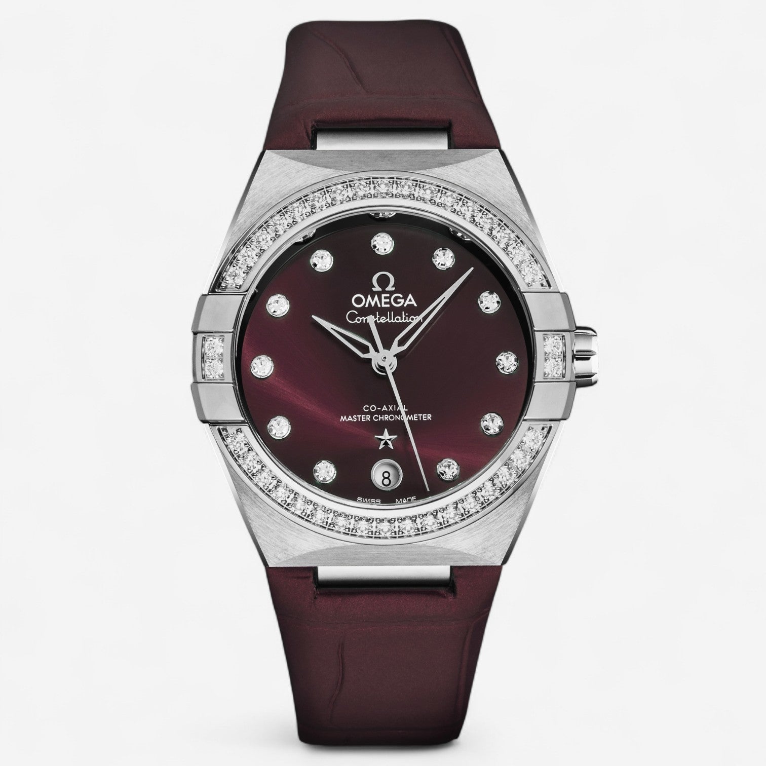Omega Constellation Stainless Steel Diamond Automatic Ladies Watch 131.18.36.20.61.001