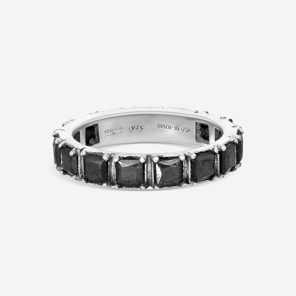 Armenta New World Sterling Silver Hematite Band Ring 16718 - THE SOLIST