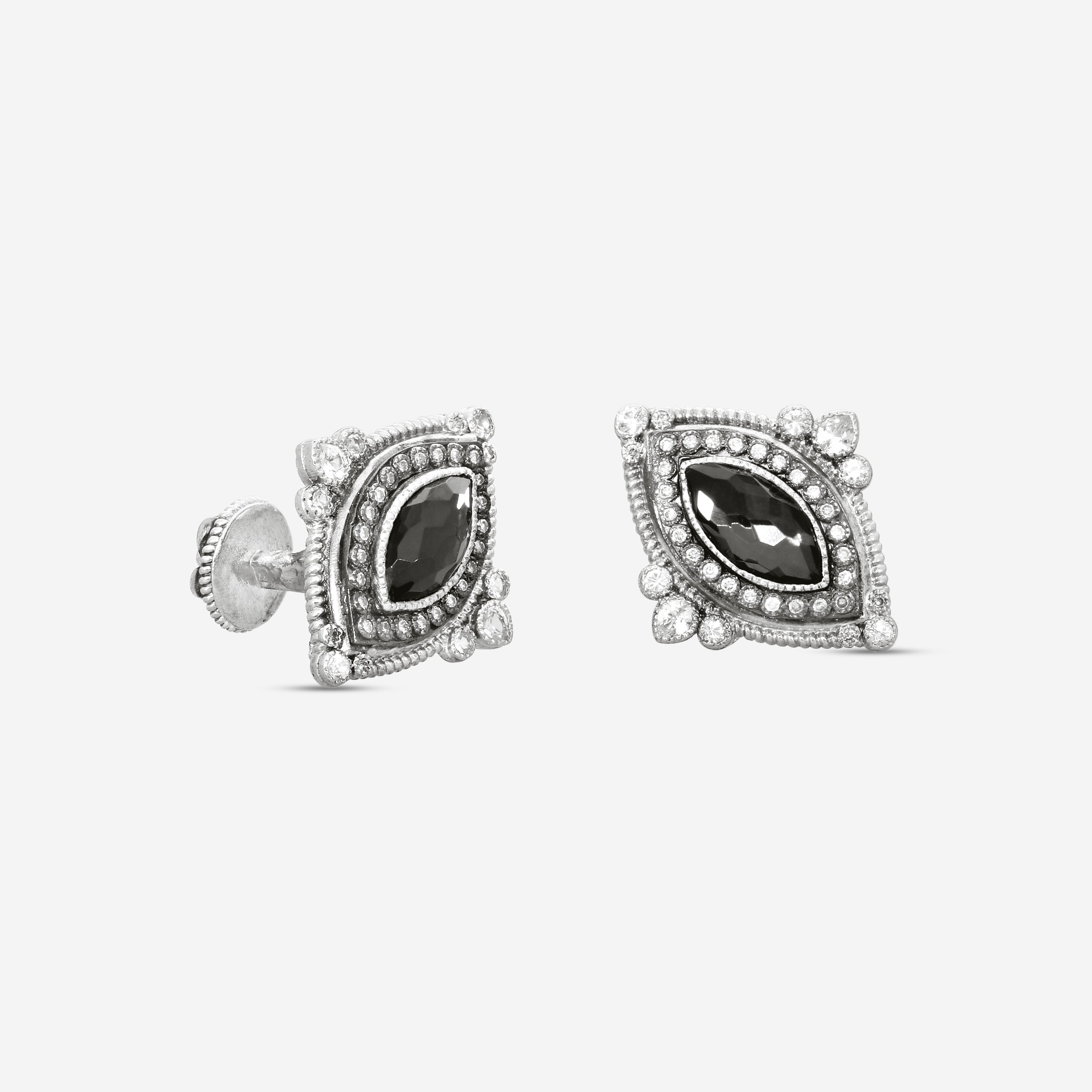 Armenta Romero Sterling Silver Multistone Cufflinks 18012