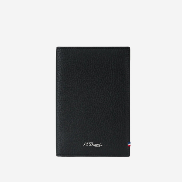 S.T. Dupont Neo Capsule Black Leather Passport Holder 180226