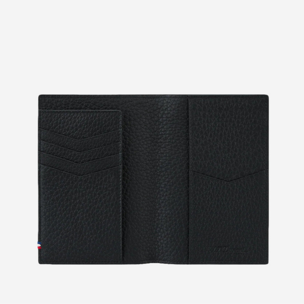 S.T. Dupont Neo Capsule Black Leather Passport Holder 180226