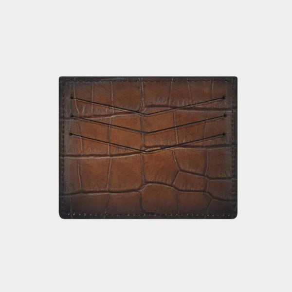 S.T. Dupont La Grand Atelier Brown Leather Card Holder 190476