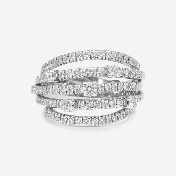 Damiani Notte Di San Lorenzo 18K White Gold, Diamond 1.17ct. tw. Statement Ring 20000384 - THE SOLIST