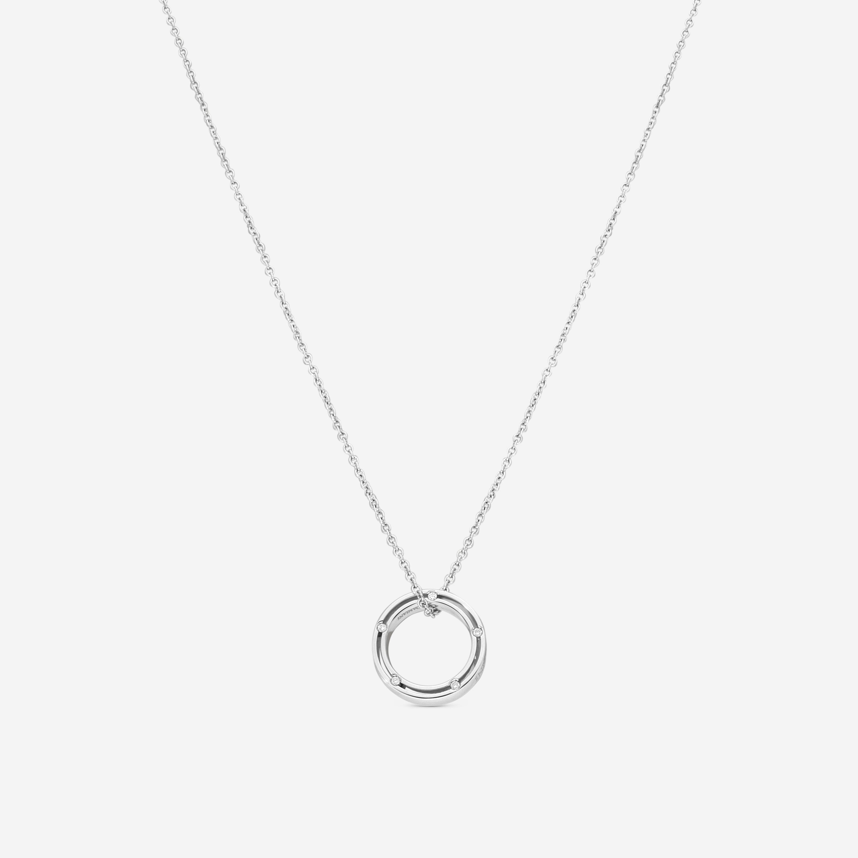 Damiani 18K Whıte Gold Diamond Pendant Necklace 20010374 - THE SOLIST