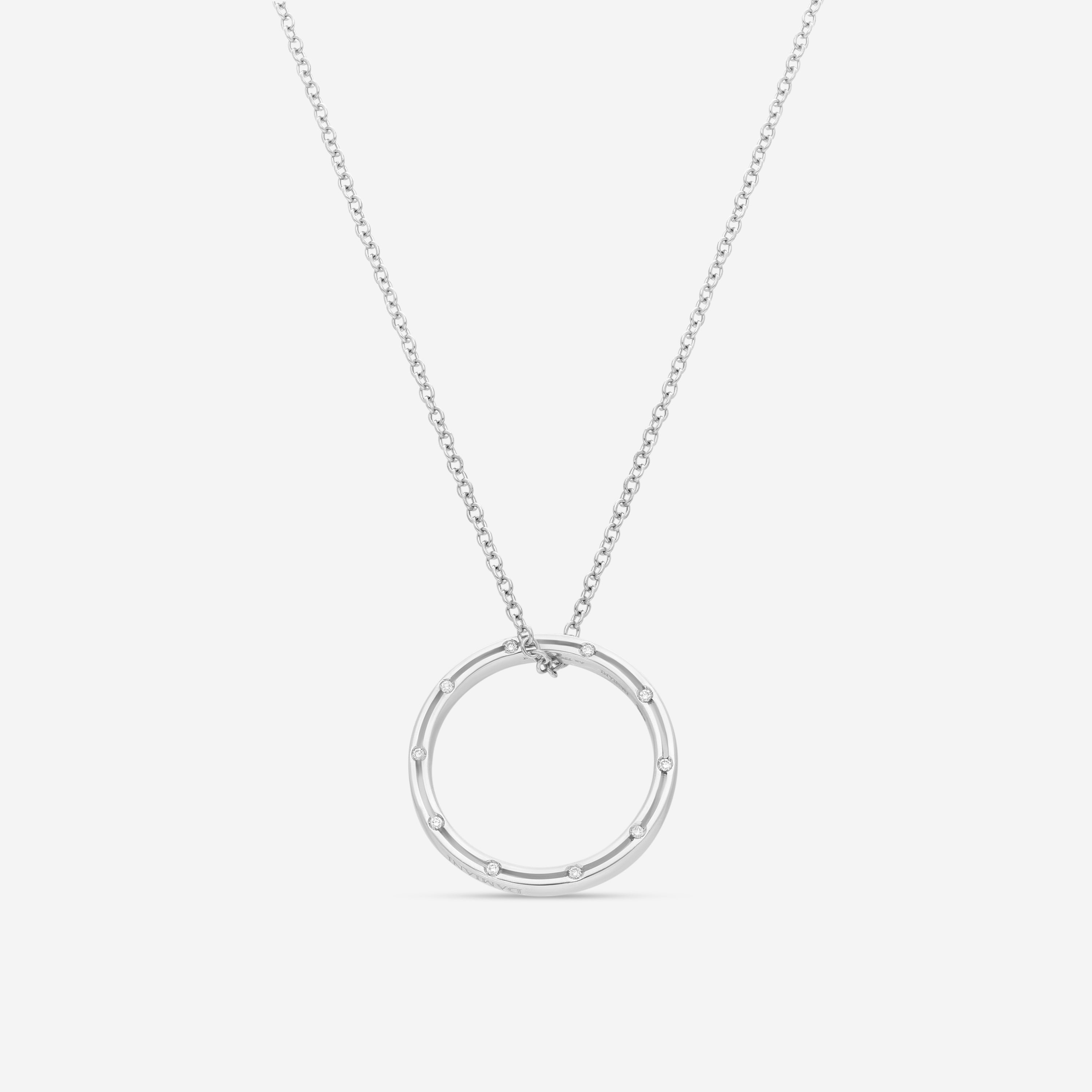 Damiani 18K Whıte Gold Diamond Pendant Necklace 20012010 - THE SOLIST
