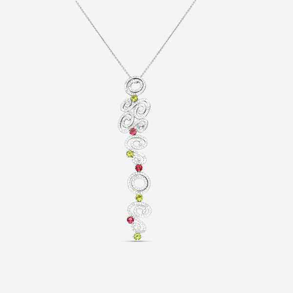 Casato 18K White Gold, Diamond and Tourmaline Pendant Necklace 33911