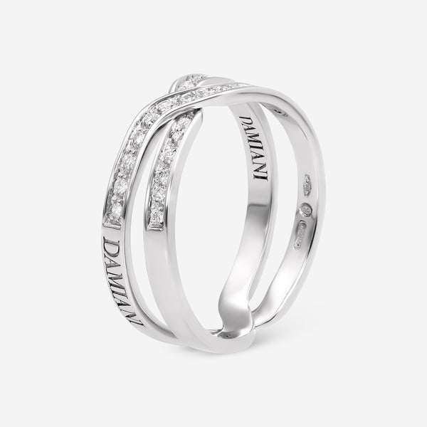 Damiani 18K White Gold, Diamond Band Ring 20049286 - THE SOLIST