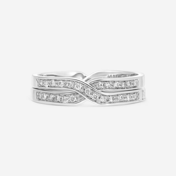 Damiani 18K White Gold, Diamond Band Ring 20049286 - THE SOLIST