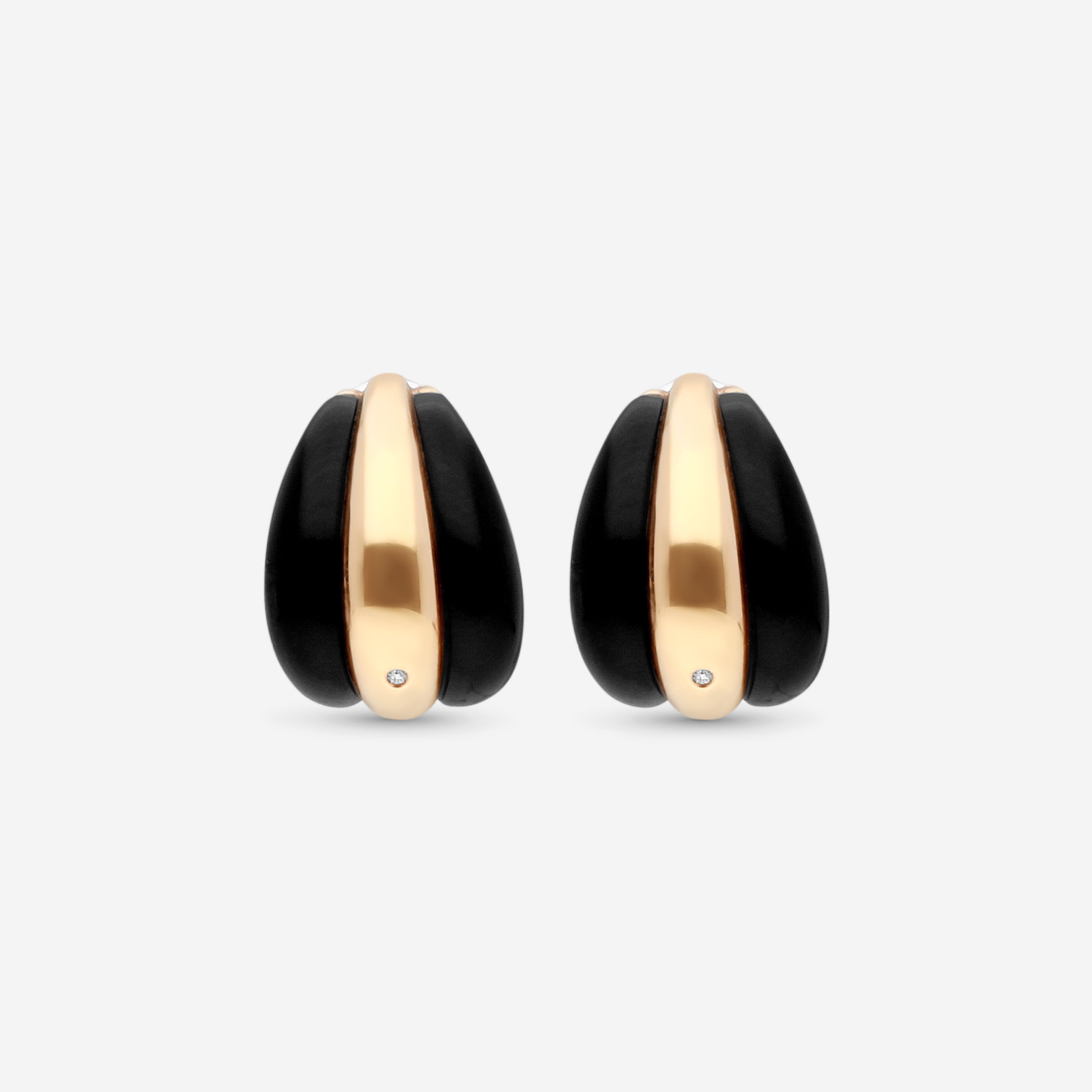 Damiani 18K Rose Gold Diamond Huggie Earrings 20076821 - THE SOLIST
