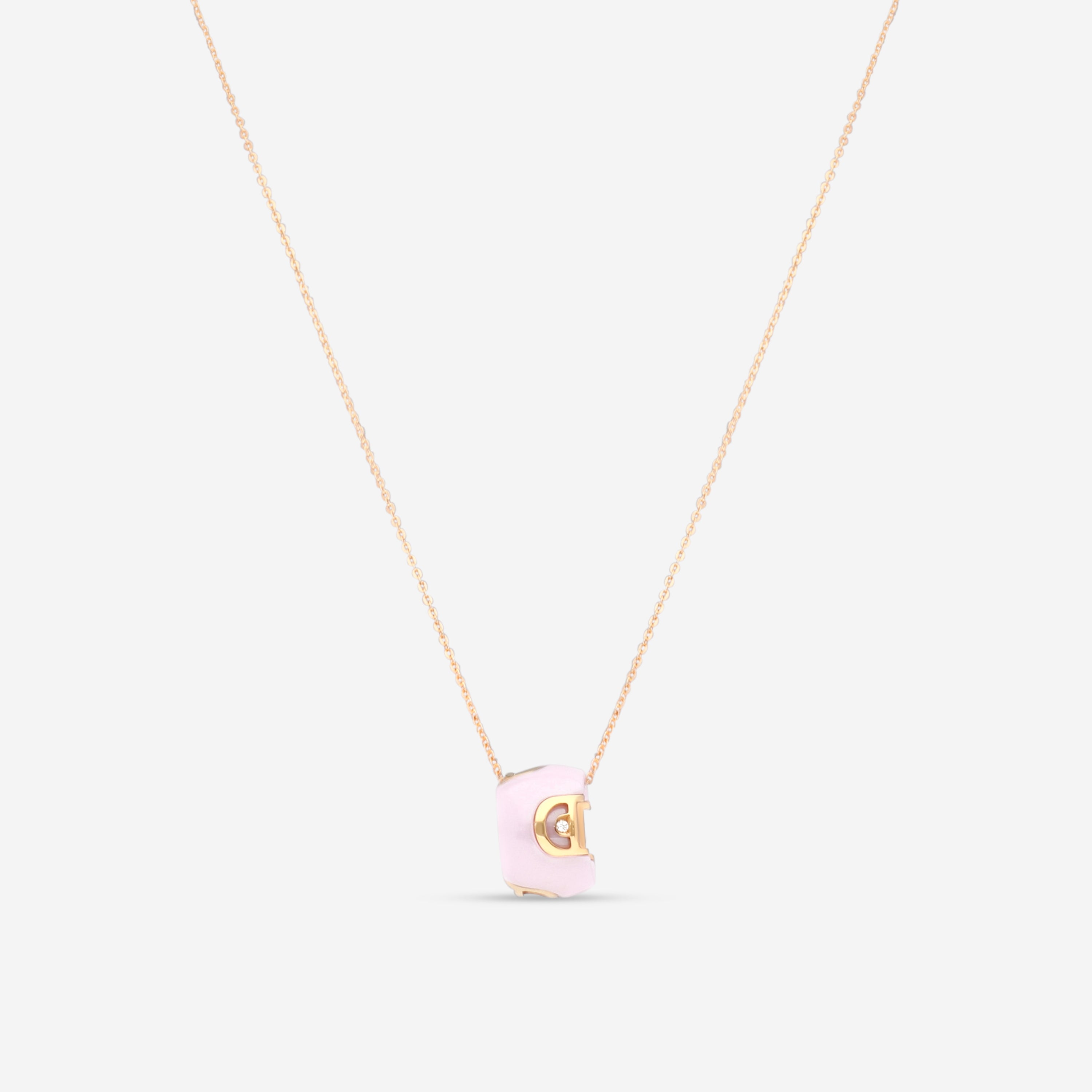 Damiani 18K Rose Gold & Ceramic Diamond Pendant Necklace 20078429 - THE SOLIST