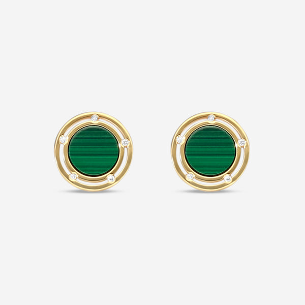 Damiani 18K Yellow Gold Diamond Stud Earrings 20080451 - THE SOLIST