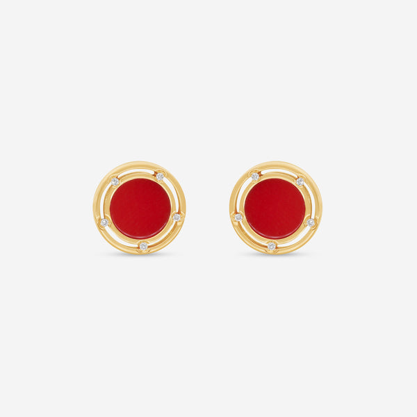Damiani 18K Rose Gold & 18K White Gold Diamond Stud Earrings 20086728 - THE SOLIST