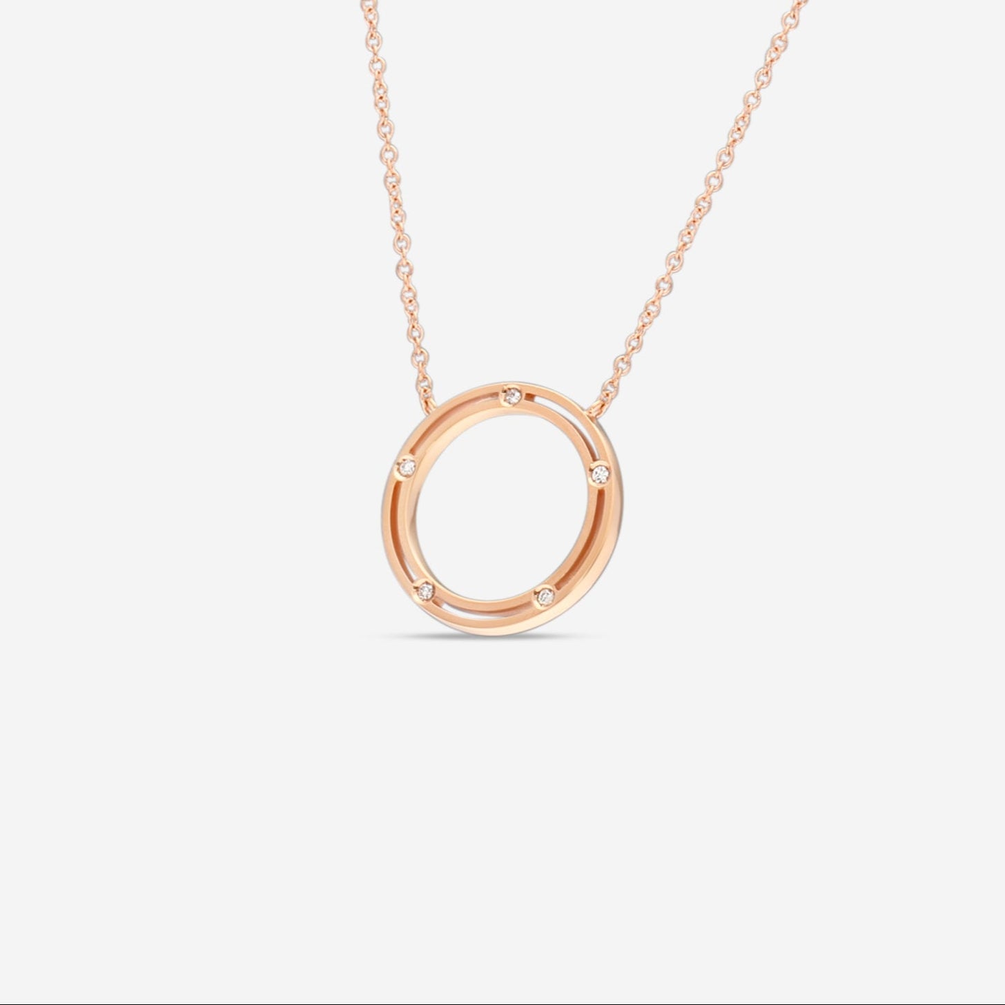 Damiani 18K Rose Gold Diamond Rope Necklace 20086949 - THE SOLIST