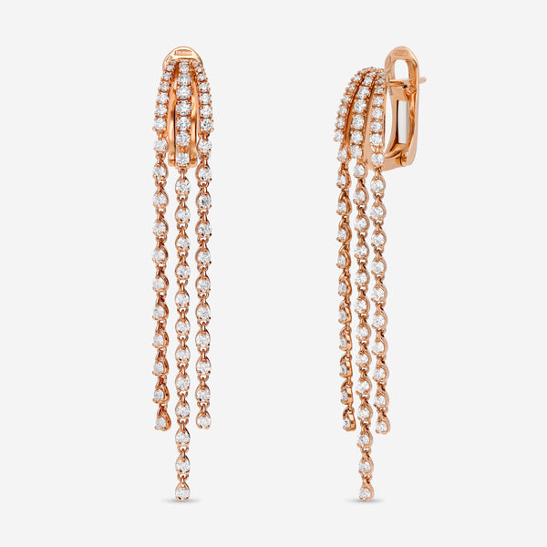 Damiani 18K Rose Gold, Diamond 2.00ct. tw. Chandelier Earrings 20088455 - THE SOLIST