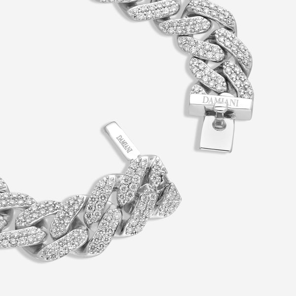 Damiani Gourmette D 18K White Gold, Diamond 6.25ct. tw. Link Bracelet 20088511 - THE SOLIST
