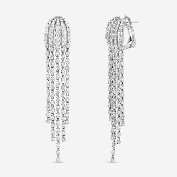Damiani Sorgente D 18K White Gold, Diamond 4.00ct. tw. Chandelier Earrings 20091301 - THE SOLIST
