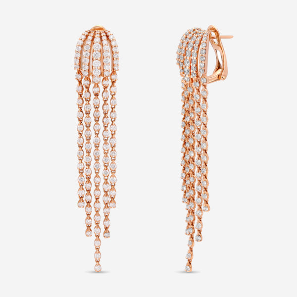 Damiani Sorgente D 18K Rose Gold, Diamond 4.00ct. tw. Chandelier Earrings 20092255 - THE SOLIST