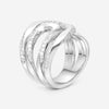 Hearts On Fire Atlantico 18K White Gold Crest Diamond Ring Sz. 5.5 HFRATCR00558W - THE SOLIST