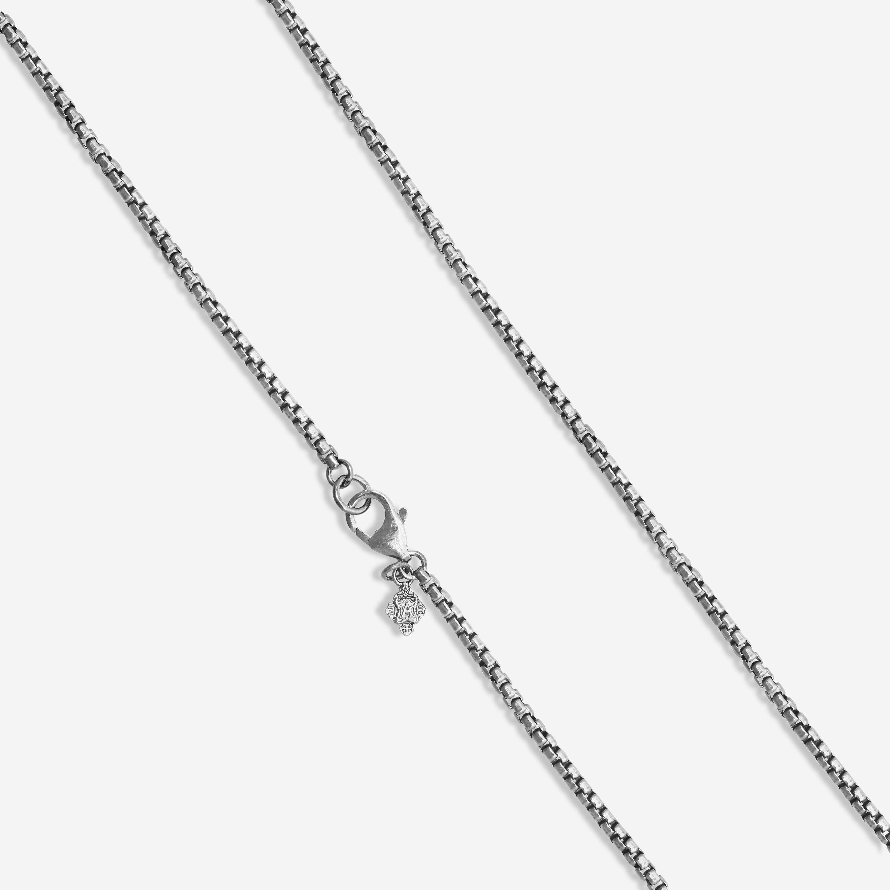 Armenta Romero Blackened Sterling Silver Champagne Diamond & Black Sapphire Pendant Necklace 21384