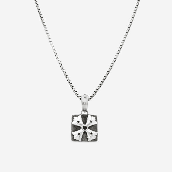 Armenta Blackened Sterling Silver Black Sapphire Pendant Necklace 21386 - THE SOLIST