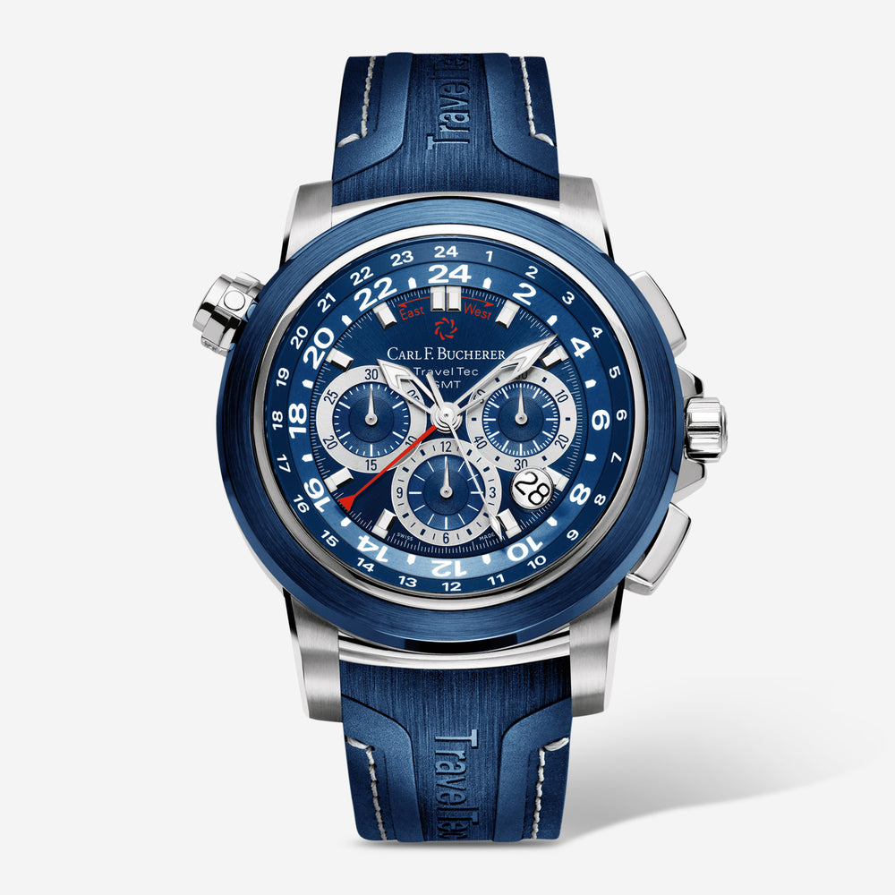Carl F. Bucherer Patravi TravelTec Chronograph Stainless Steel Automatic Men's Watch 00.10620.23.53.01 - THE SOLIST