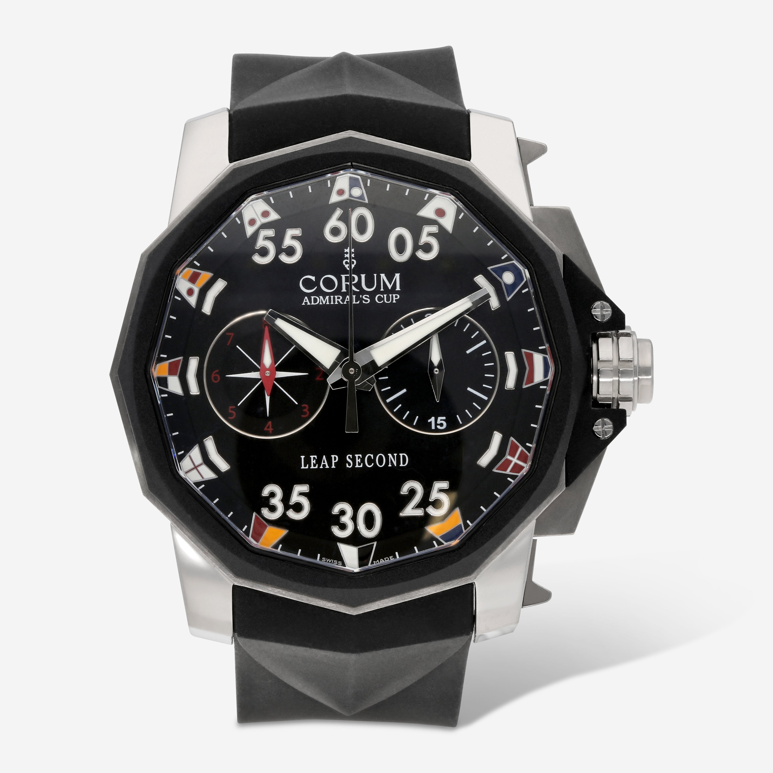 Corum Admiral's Cup 48 Leap Second Titanium Automatic Men's Watch A895/00414 - THE SOLIST
