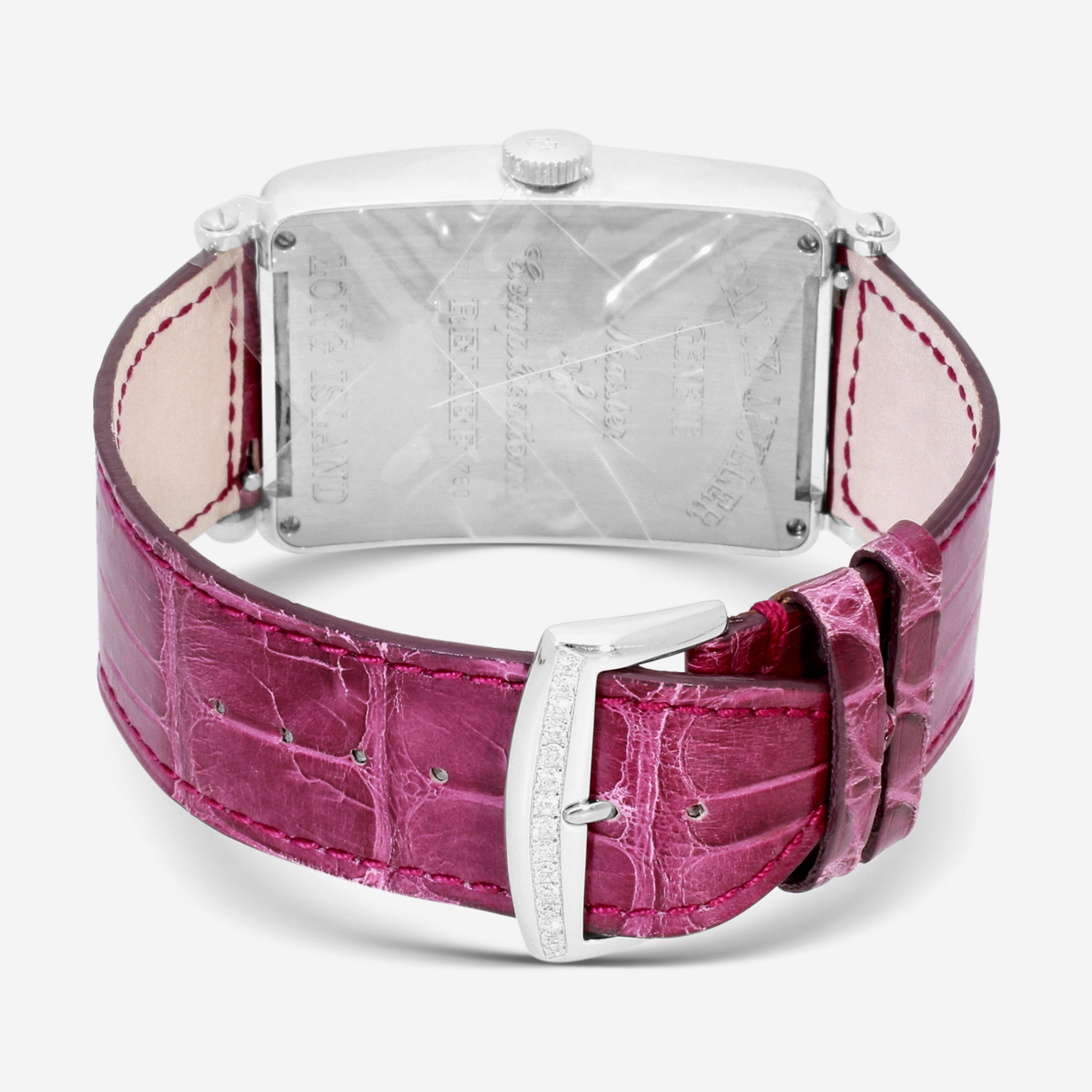 Franck Muller Long Island 18K White Gold Diamond Automatic Unisex Watch 1200SCD