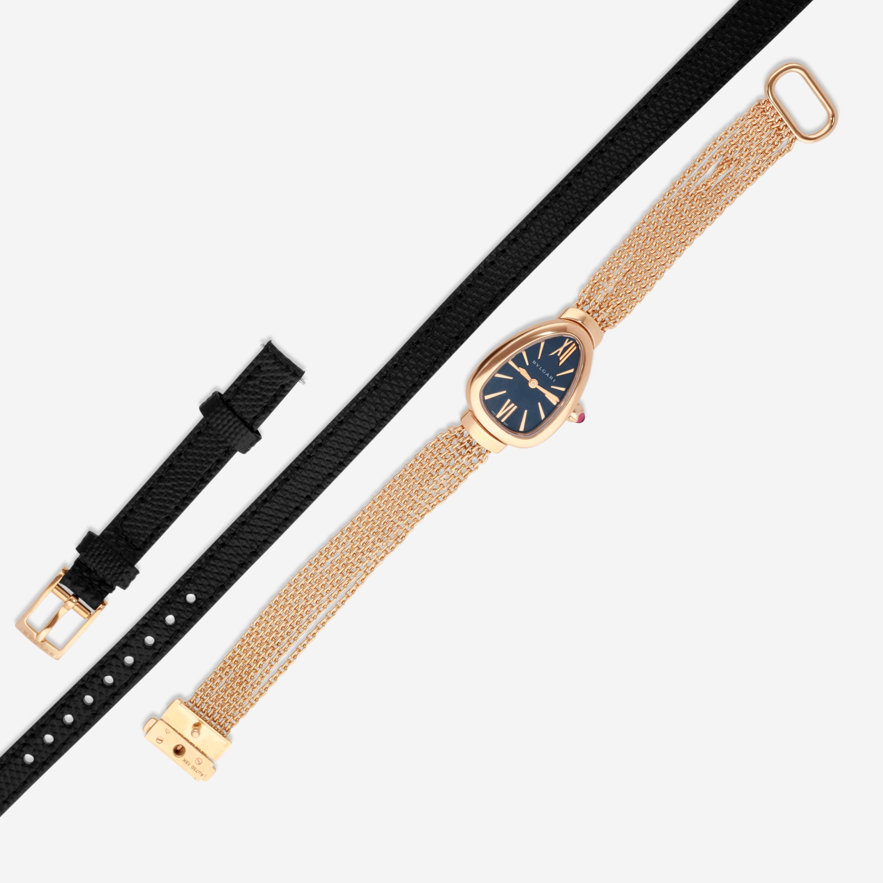 Bulgari Serpenti 18K Rose Gold Quartz Ladies Watch 102728