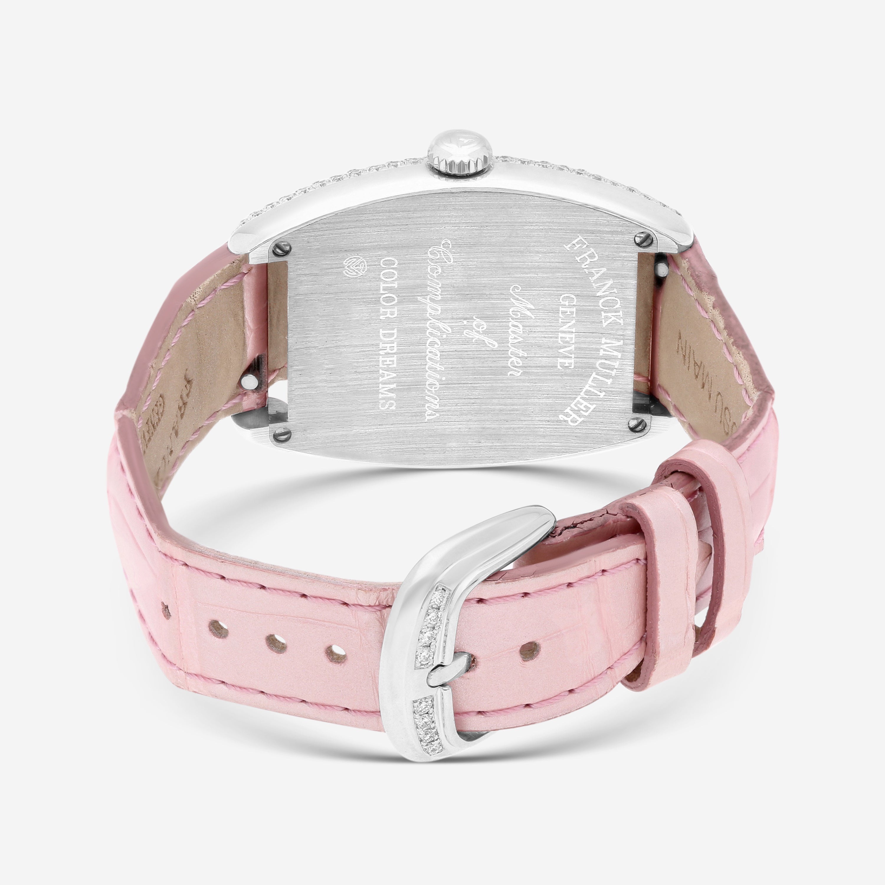 Franck Muller Cintrée Curvex Color Dreams 18K White Gold Diamond Quartz Ladies Watch 7502QZCOLDRMD - THE SOLIST