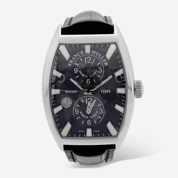 Franck Muller Cintrée Curvex Master Banker GMT Stainless Steel Automatic Men's Watch 8880MBSCDTIND