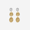 Marco Bicego Lunaria 18K Yellow & White Gold Diamond Drop Earrings OB1465_B_YW_Q6