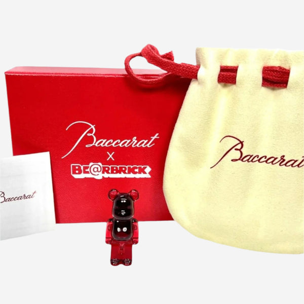 Baccarat Bearbrick Sterling Silver & Red Crystal Pin 2814112 - THE SOLIST