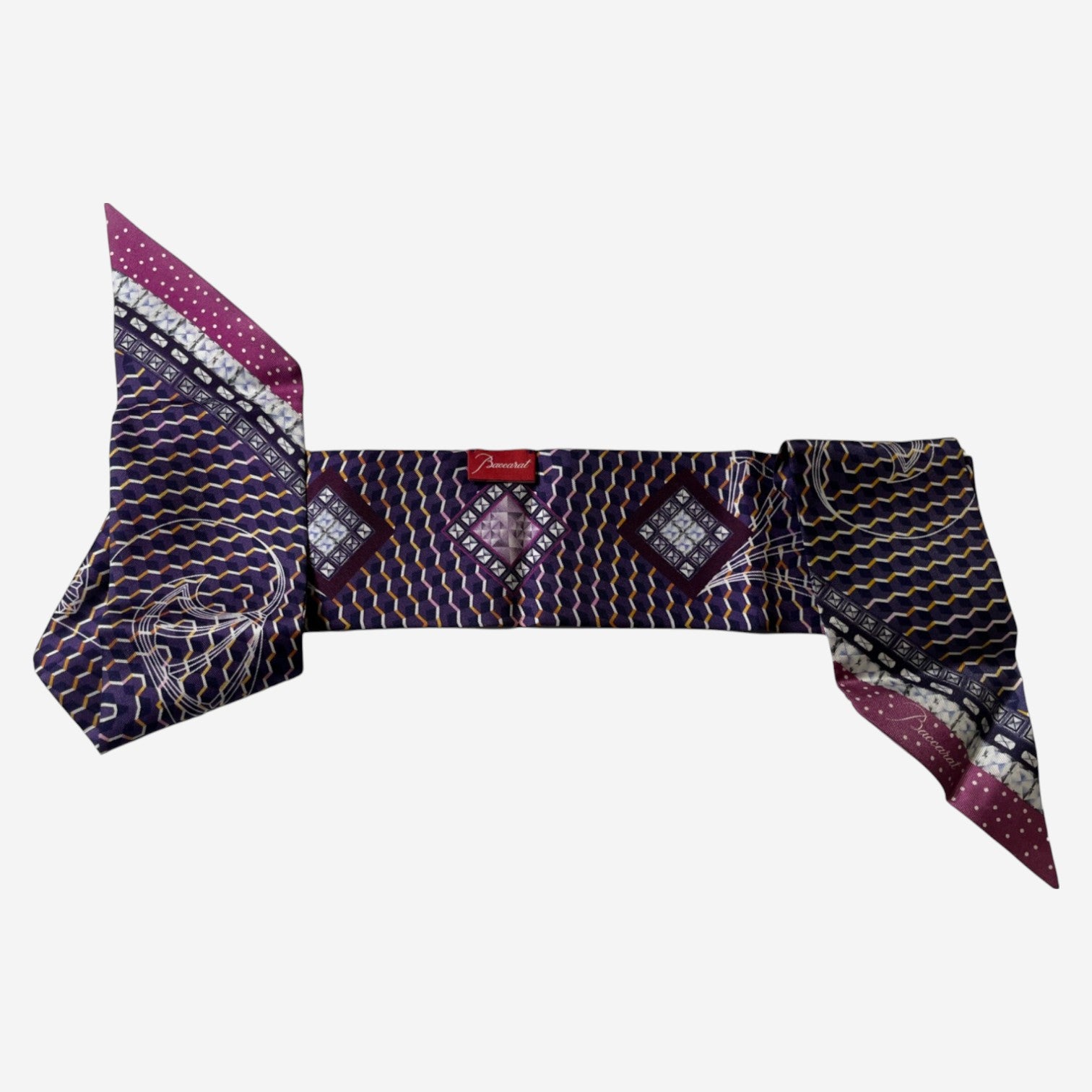 Baccarat Louxor Twill Silk Purple Hair Band 2810800 - THE SOLIST