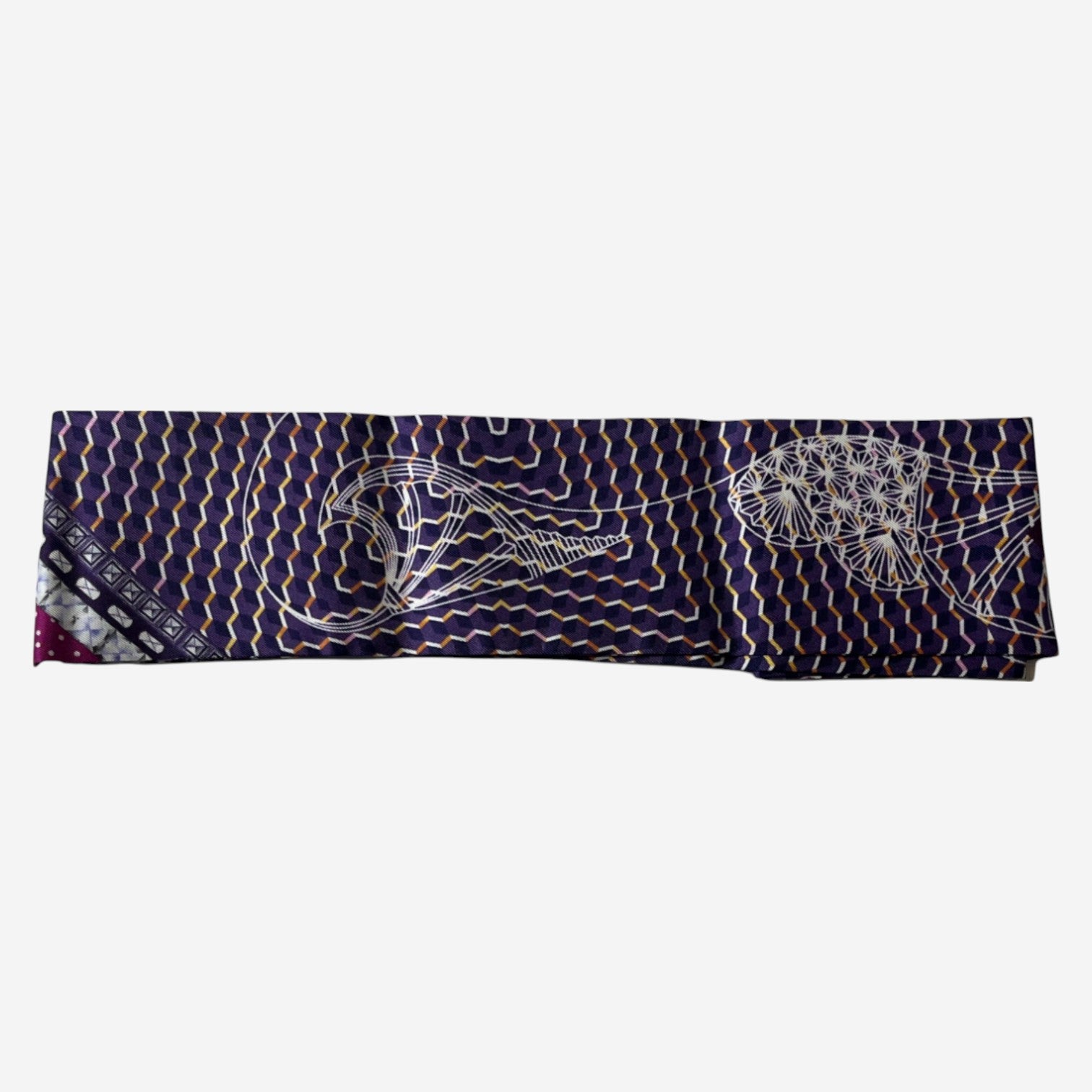 Baccarat Louxor Twill Silk Purple Hair Band 2810800 - THE SOLIST