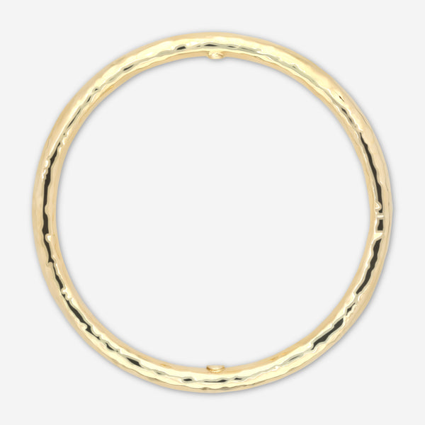 Roberto Coin Martellato 18K Yellow Gold Bangle Bracelet 295414AYBASA - THE SOLIST