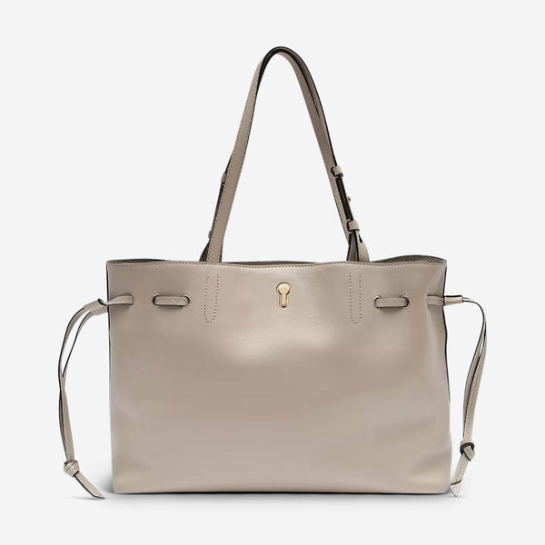 Bally Cybelle Women's Beige Leather Tote Bag 6232700
