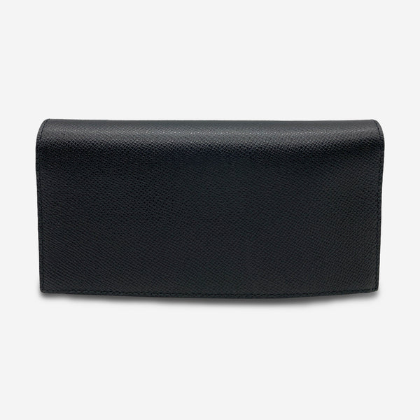 Bally Mialiro Men's Black Leather Embossed Wallet 6207483
